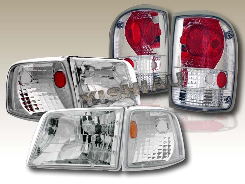 1993-1997 ford ranger clear headlights corner lights + clear altezza tail lights