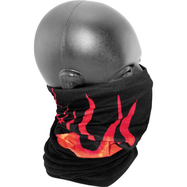 Black/orange zan headgear flames combo motley tube