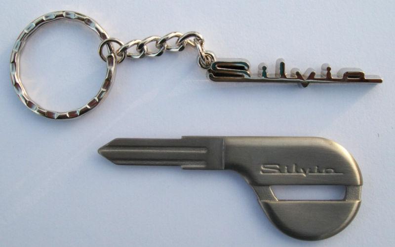 Nissan s14 silvia  titanium key blank & key chain combo 240sx zenki kouki 200sx