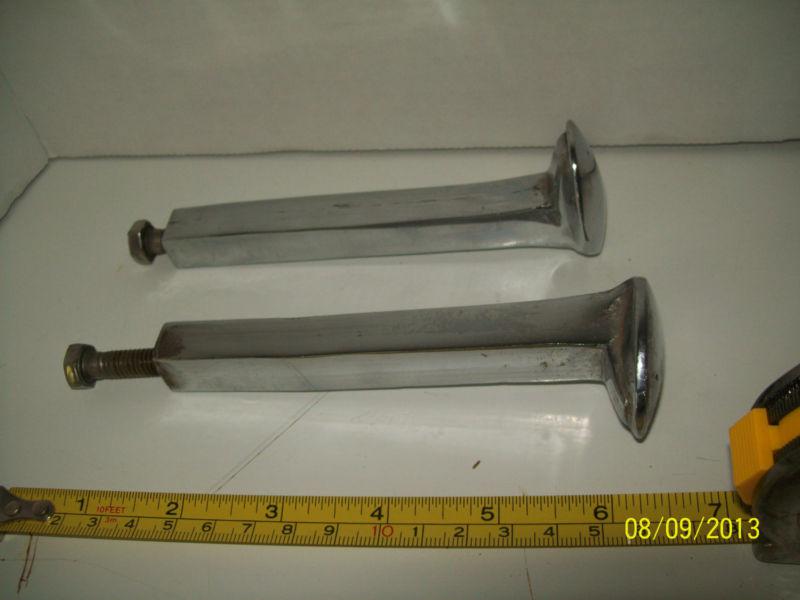 Vintage harley davisdon railroad chromed out spike foot pegs