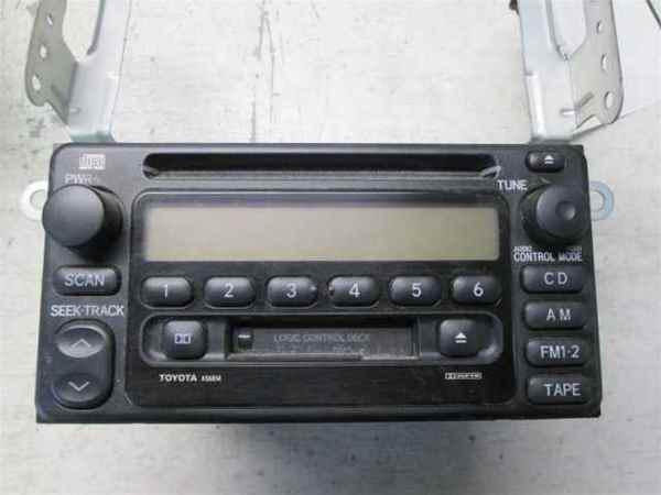 01-03 toyota highlander cd cass a56814 radio oem