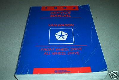 1993 dodge ram van wagon service repair shop manual factory oem book 93