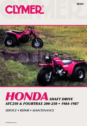 Clymer repair manual honda trx200, atc250es, atc250sx, fourtrax 250