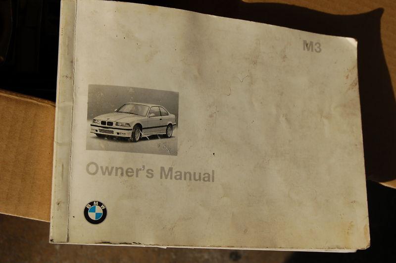 Bmw e36  m3 owners manual