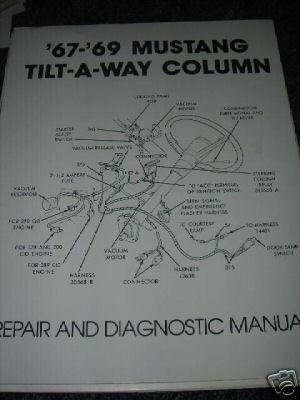 1967 1968 1969 ford mustang shelby tilt column manual