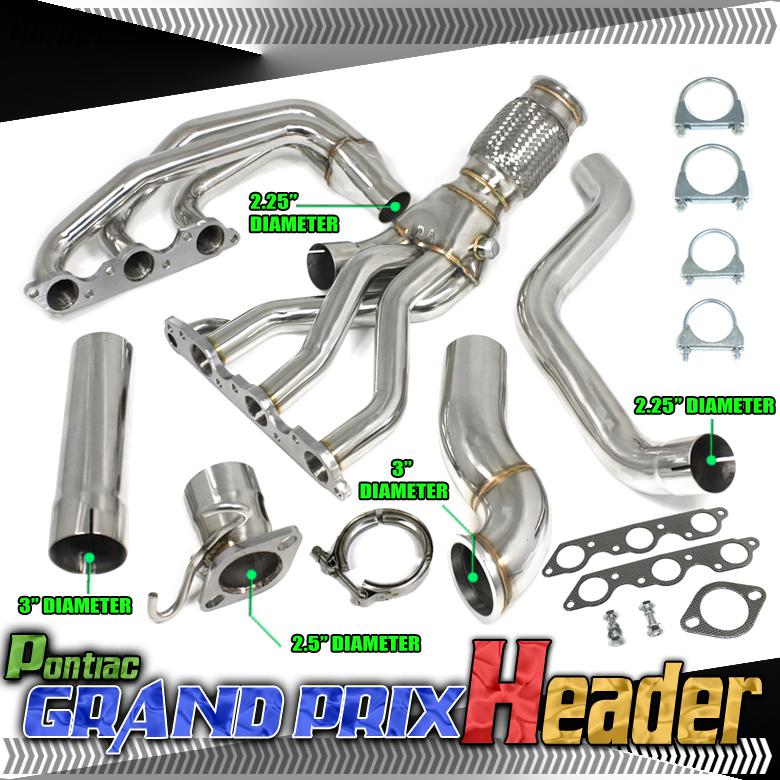 97-05 grand prix/regal 3.8l v6 stainless steel performance racing header/exhaust