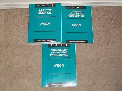 2001 dodge neon factory issue service manual set