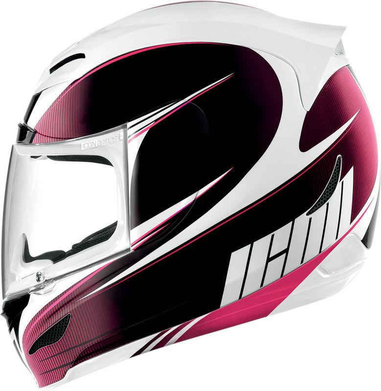 Icon airmada salient pink helmet 2013 motorcycle full face