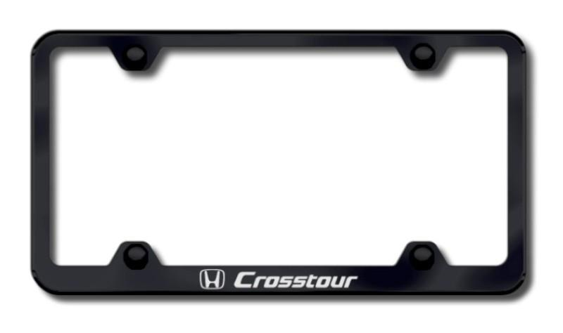 Honda crt laser etched wide body license plate frame-black made in usa genuine