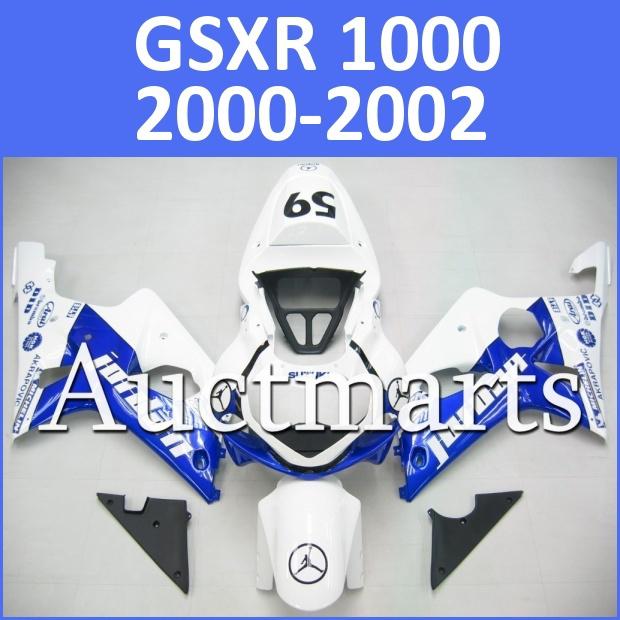 Fit suzuki 00 01 02 gsxr 1000 gsx-r1000 2000 2001 2002 fairing k1 c15 d13