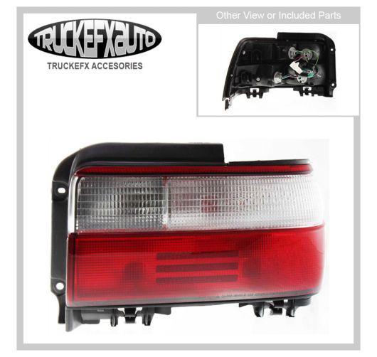 Brakelight with bulbs new clear and red lens right hand rh passenger side auto