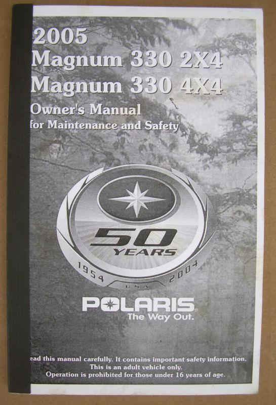 2005 polaris magnum 330 2x4 / 4x4 owners manual atv