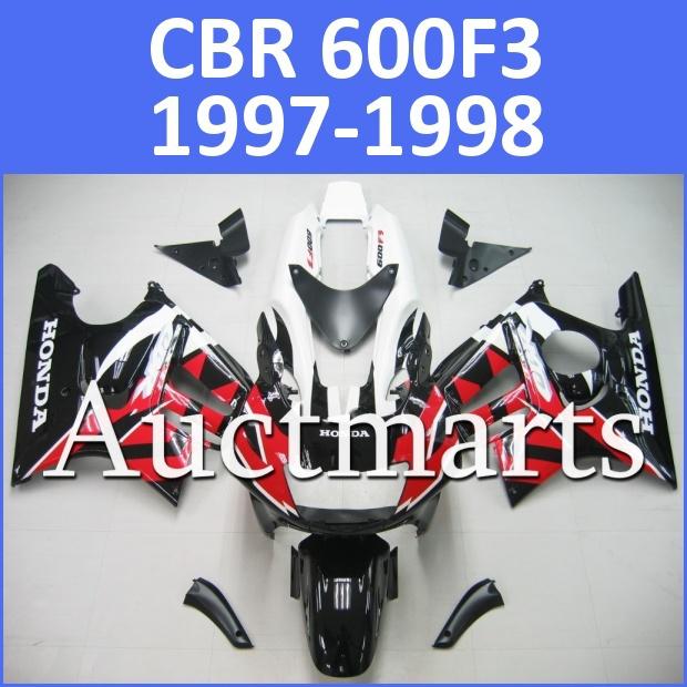 Fit honda cbr600f3 97 98 cbr 600 f3 1997 1998 fairing kit bodywork p6 d03