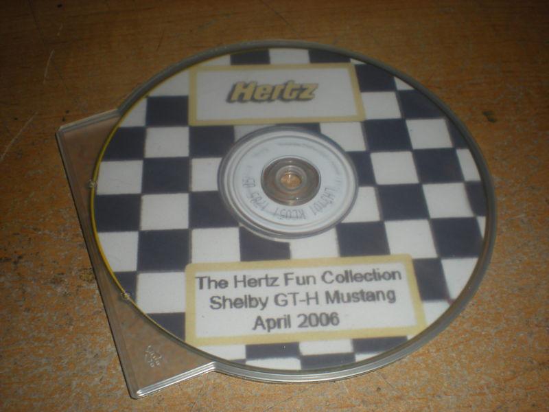 2006 2007 ford mustang shelby hertz gt-h gth press media news cd-rom rare