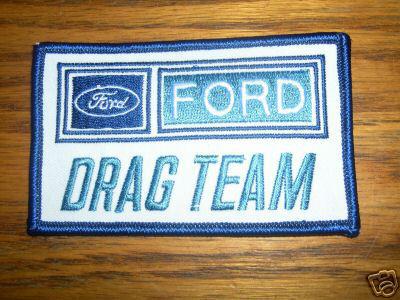 1960's ford racing drag team member jacket shirt patch