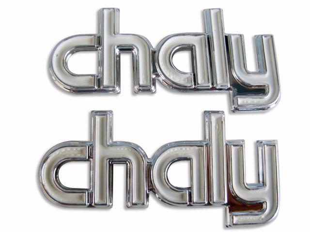 Honda chaly cf50 cf70 cf 50 70 emblem side frame white set 1 pair 