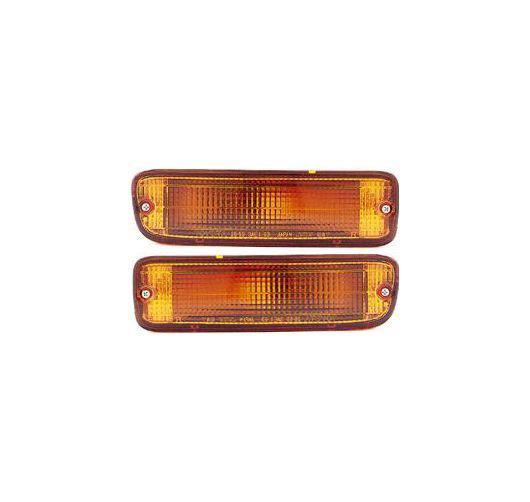 New pair set front signal marker light sae and dot 95-97 toyota 2wd pickup truck