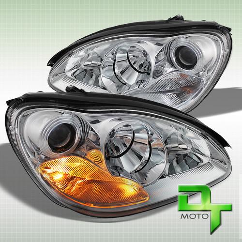 03-06 mercedes benz w220 s-class clear projector headlights lights left+right