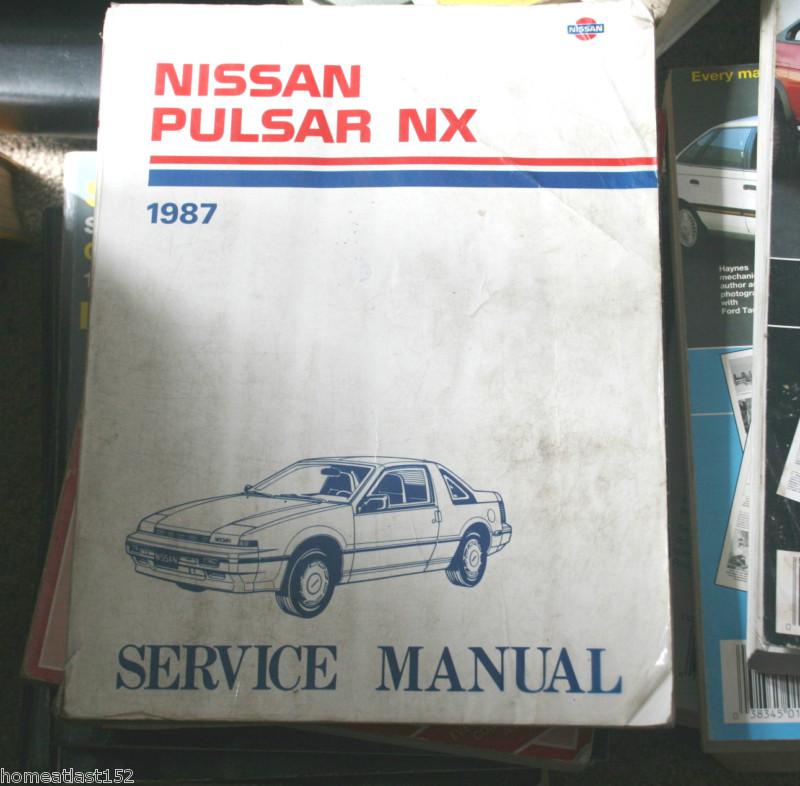  nissan pulsar nx factory service repair manual 1987 oem