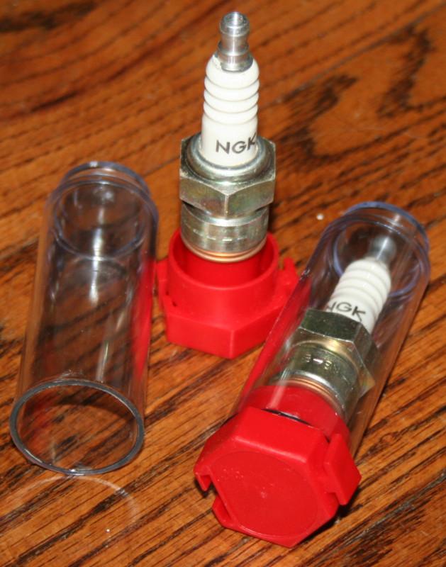 2 pack ngk nos mx yamaha honda part #b-8n racer spark plug vintage new (79)