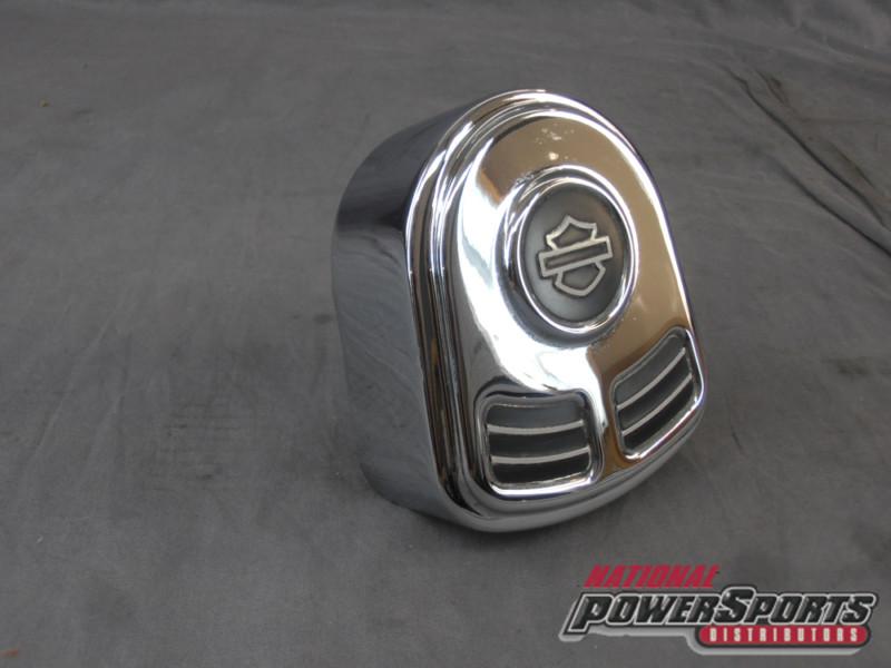 Harley davidson horn cover chrome with black accents 9271310