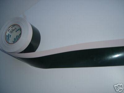 150' roll of 3 5/8" green  white pinstripe boat marine hull tape rv trailer four