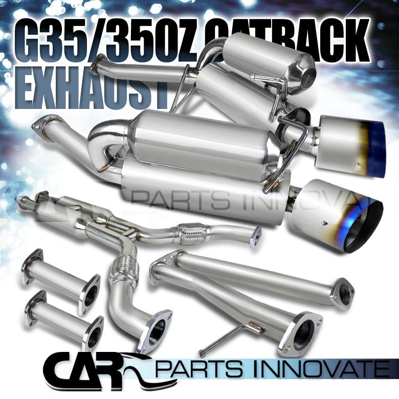 Sell 03 07 G35 Coupe 03 08 350z Ss Titanium Tip Catback Exhaust System