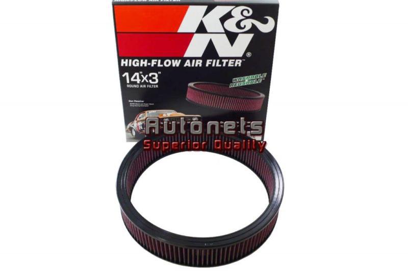 K&n e1650 14" x 3" round air cleaner washable filter reusable element