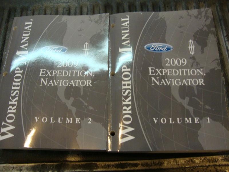 2009 ford expedition lincoln navigator workshop repair shop manual set 1 & 2 
