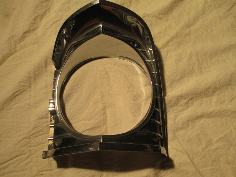 1967 nova driver's side headlight bezel, left side 3892281 lh good condition