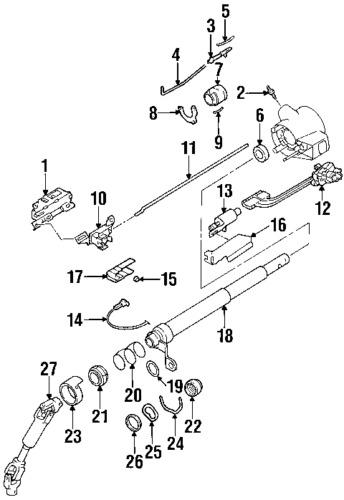 Gmc 7847029 genuine oem factory original shift tube retainer