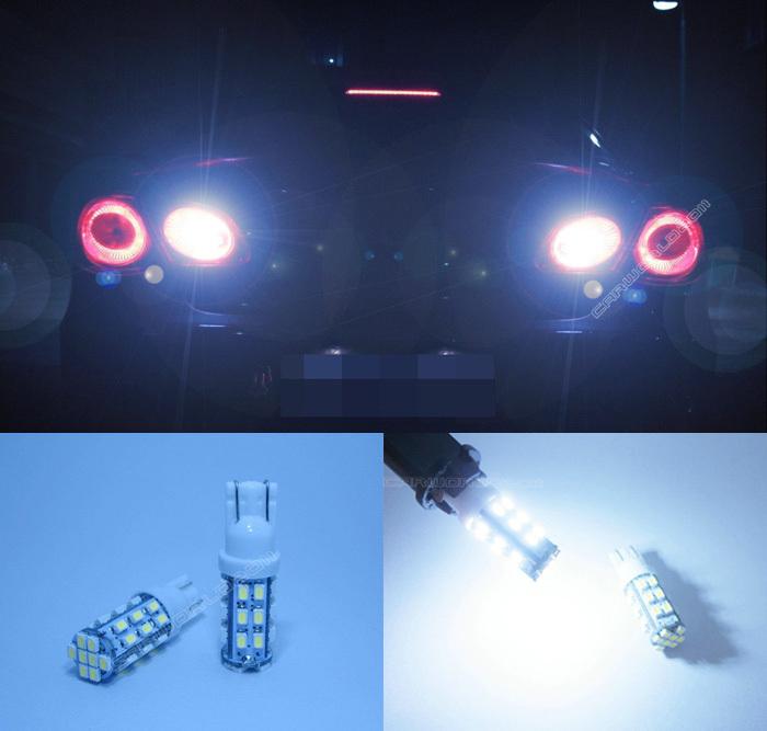 2x hid white 32-smd backup reverse light bulbs t10 t15 912 921 for back up 3206w