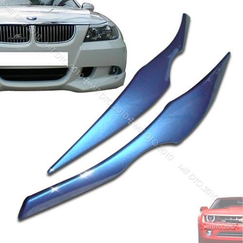 Painted bmw e90 3-series 4d sedan headlight eyebrows eyelids §