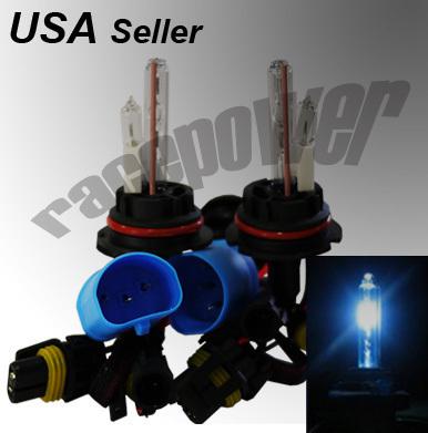 9007-hb5 hi/lo beam xenon hid 30000k dark blue light conversion headlight bulbs