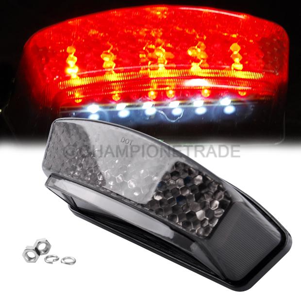 Smoked led taillight w/ turn signal running light for ducati monster 1000 94-07