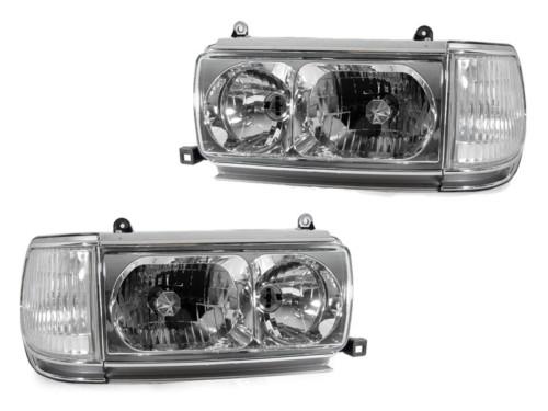 Depo 1991-1997 toyota land cruiser fj80 glass headlights + clear corner lights