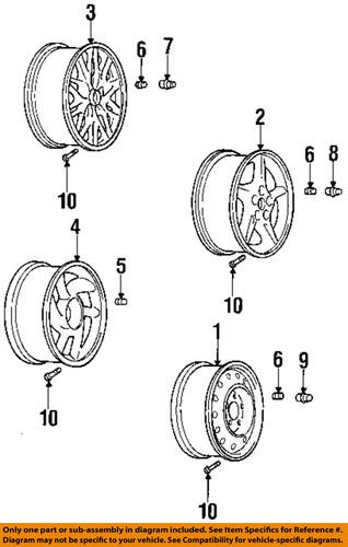 Gm oem 9593175 wheels-wheel nut cap