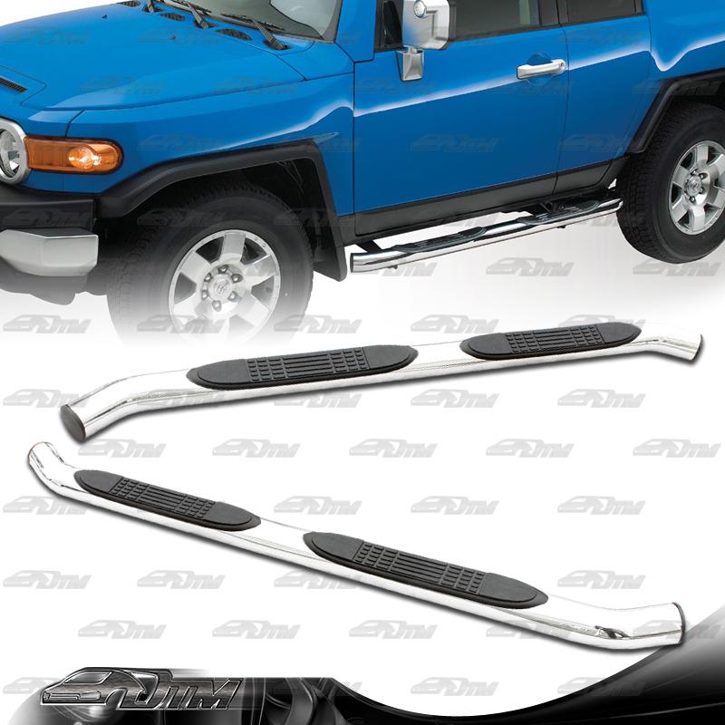 2007-2010 toyota fj cruiser 2 door suv stainless steel nerf side step bars