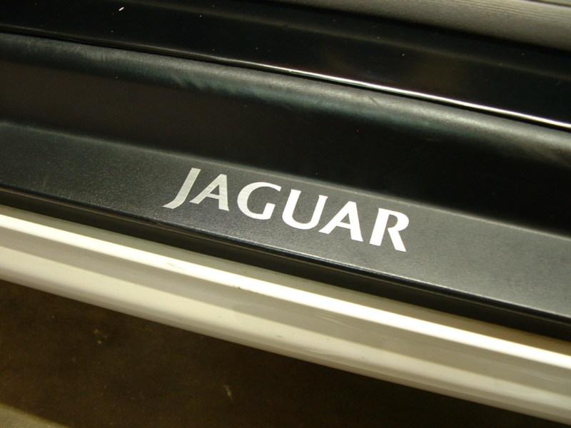 (2) door step decal sticker badge accent "jaguar"