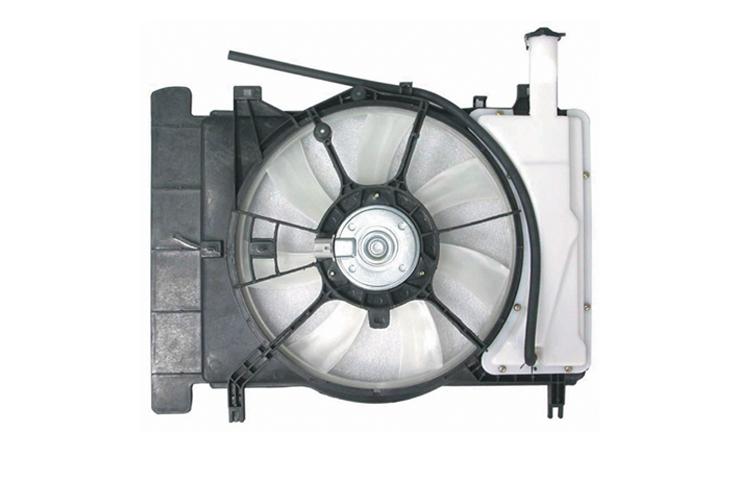 Depo ac condenser radiator cooling fan assy 2007-2008 toyota yaris 163630d110