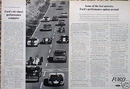 1965 ford gt mustang cobra nascar original ad cool item cmy store  5+= free ship