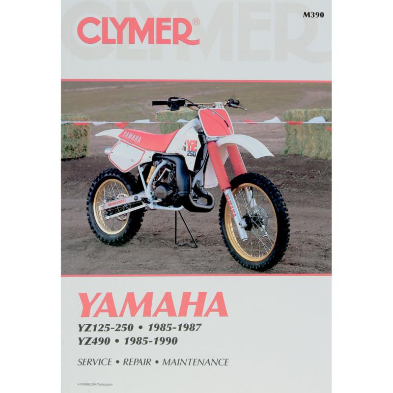 Clymer m390 repair service manual yamaha yz125-250 85-87, yz490 85-90