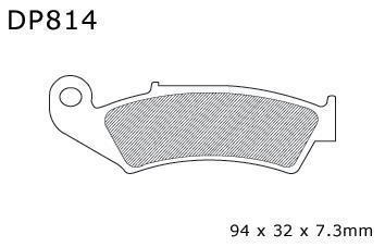 Dp standard brake pads front fits honda cr 250 r 1987-1995