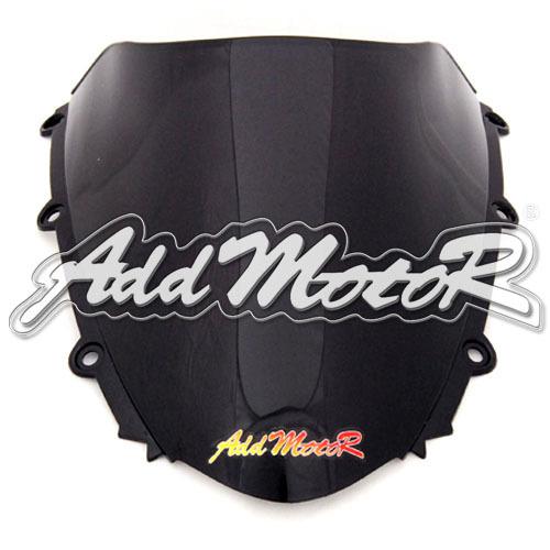 Double bubble black windshield motorcycle windscreen for cbr1000rr 04-07