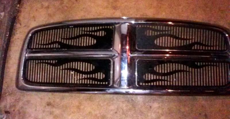 Dodge 2002-2004 1500 /2 sided flame inserts for dodge grill
