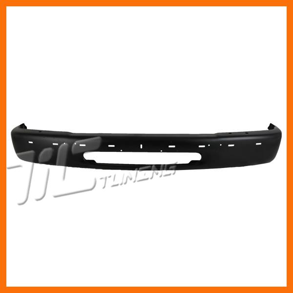 1995 ford explorer front bumper face bar black w/pad hole w/o bracket suv