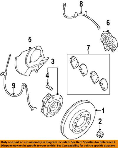 Kia oem 58101 4du00 disc brake pad/brake pad or shoe, front