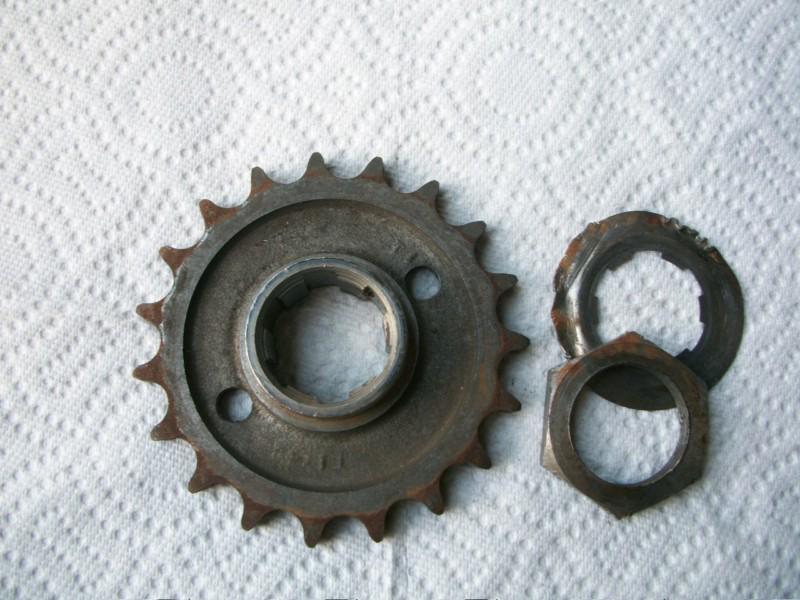 Rear chain sprocket nut & washer triumph 650cc t120r 1967