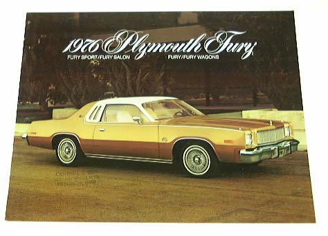 1976 76 plymouth fury brochure sport salon hardtop