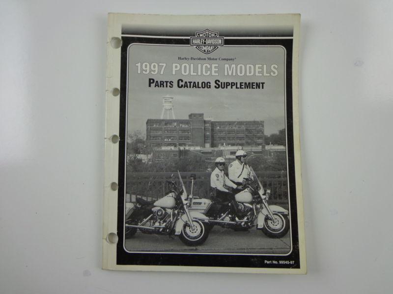 Harley davidson 1997 police models parts catalog supplement 99545-97